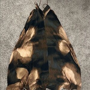 Free People Black and Brown Maxi Dress